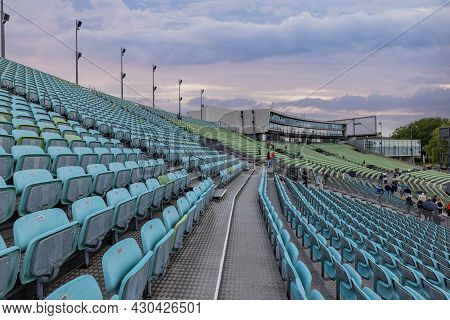 The Seating Stands At Open Air Bregenz Performing Arts Festival - Bregenz, Austria - July 28, 2021