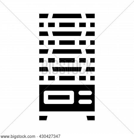 Multilevel Vending Machine Glyph Icon Vector. Multilevel Vending Machine Sign. Isolated Contour Symb