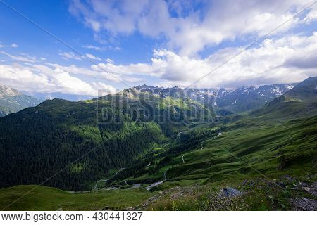 Famous Timmelsjoch High Alpine Road In The Austrian Alps Also Called Passo Rombo - Travel Photograph