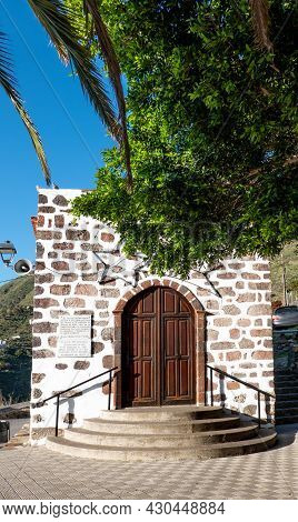 Old Church In Masca Village Ermita De La Inmaculada Concepción, Tenerife, Canary Island, Spain