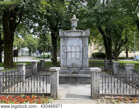 Cesarovac Spring - Monument To The Construction Of The First Water Supply System In Ogulin, Croatia 