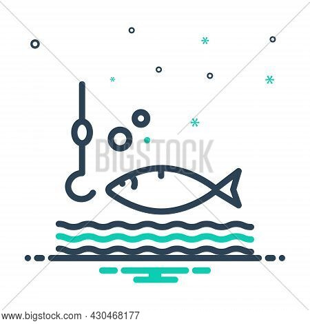 Mix Icon For Catch Fishing Barbed Take-hold-of Grip Clasp Hook Fishhock Bait