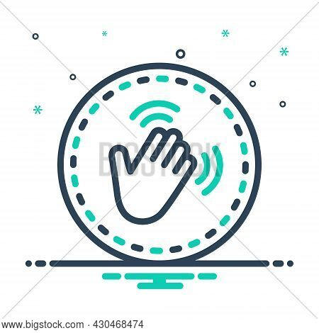 Mix Icon For Hey Finger Acknowledge Goodbye Hello Hiya Howdy Welcome Greetings Hand-wave Gesture