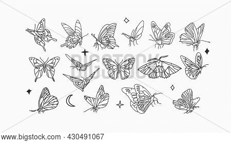 Hand Drawn Vector Abstract Stock Flat Graphic Illustrations Collection Set Bundle With Logo Elements