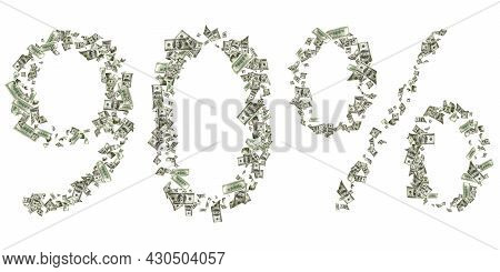 Money Falling. American Money. Washington American Cash, Usd Background.