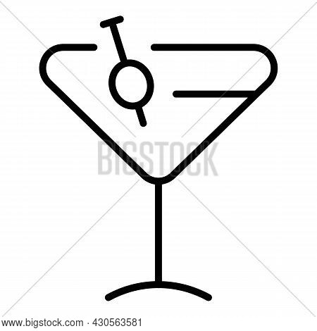 Venice Cocktail Icon Outline Vector. Carnival Champagne. Party Cocktail