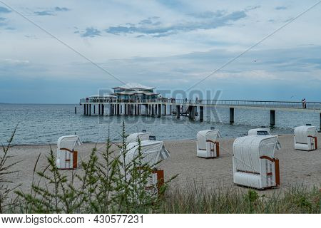 Timmendorf Beach At The Baltic Sea - Lubeck, Germany - May 10, 2021