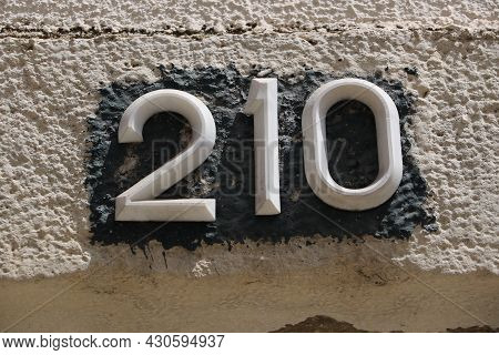 House Number 210 In The City Of Lisbon, Portugal