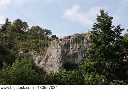 The Countryside Around The City Of Uzes In The South Of France