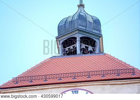 Onion Dome With Onion Helmet Or Onion Dome Photographed On A Church Tower As An Architectural Roof C