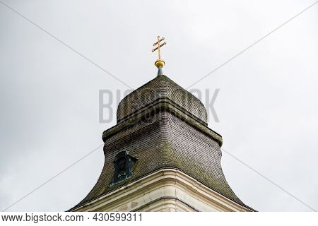 Onion Dome With Onion Helmet Or Onion Dome Photographed On A Church Tower As An Architectural Roof C