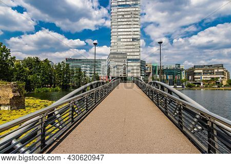 Media Park In The City Of Cologne From Above - Cologne Germany - June 25, 2021