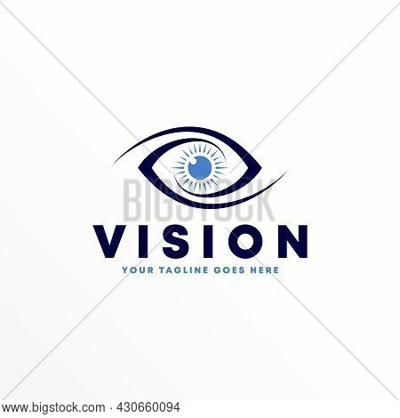 Eye Free Logo Vector Stock. Flip Abstract Design Concept. Can Be Used As A Symbol Related To Health.