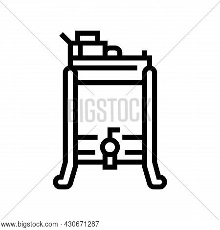 Honey Extractor Beekeeping Line Icon Vector. Honey Extractor Beekeeping Sign. Isolated Contour Symbo