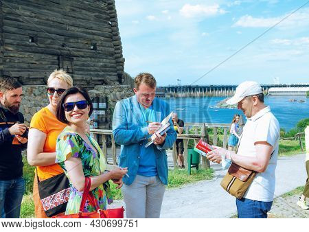 Zaporizhzhia, Ukraine - May 23, 2021: Famous Ukrainian Financial Analyst And Blogger - Serhii Fursa 