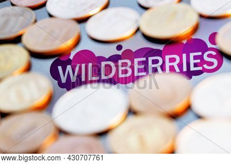 Kazan, Russia - August 23, 2021:  Wildberries Is One Of The Largest Russian Online Retailer. Wildber