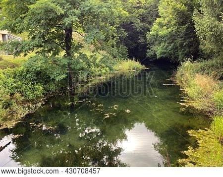 Water Source Of The Zagorska Pec In Desmerice Or Zagorska Cave Water Spring - Ogulin, Croatia (izvor