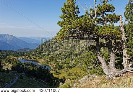 Lac Achard From Abouve At Col De L'infernet In Chamrousse Resort