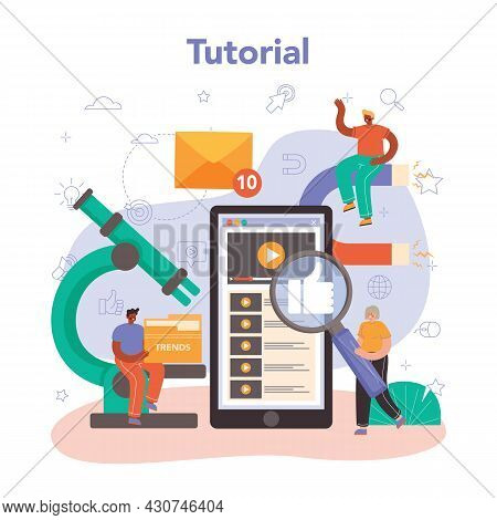 Marketer Online Service Or Platform. Brand Or Product Advertising