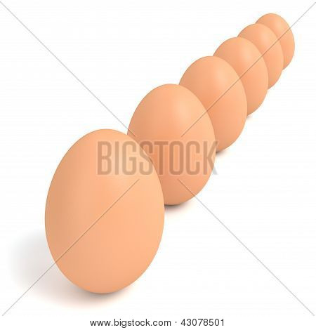 Ein halbes Dutzend Eier