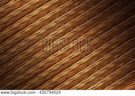 Close-up Horizonta Diagonal Imagel Copper Wire Background