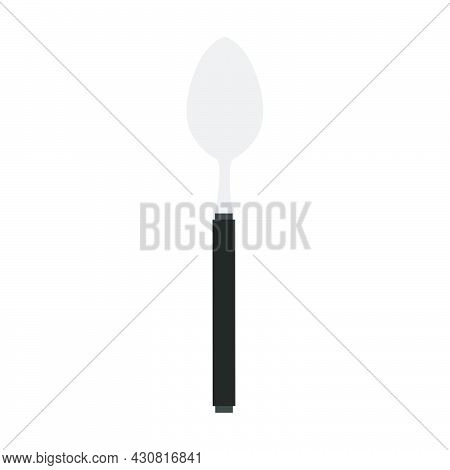 Spoon Vector Illustration Denner Utensil Kitchen Silverware Icon Food. Restaurant Symbol Cutlery Equ