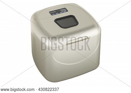 Icemaker, Ice Generator. 3d Rendering Isolated On White Background