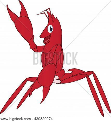 A Friendly Lobster Says Hello To All Wherever You Are