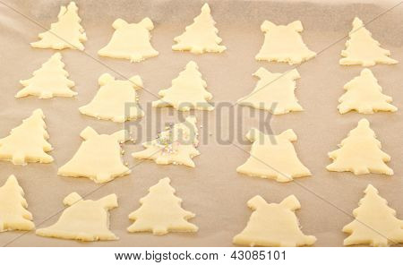 Hornear galletas para la Navidad