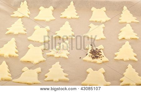 Hornear galletas para la Navidad