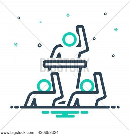 Mix Icon For Demand Requisition Appeal Claim Requirement Debate Discussion Discussion