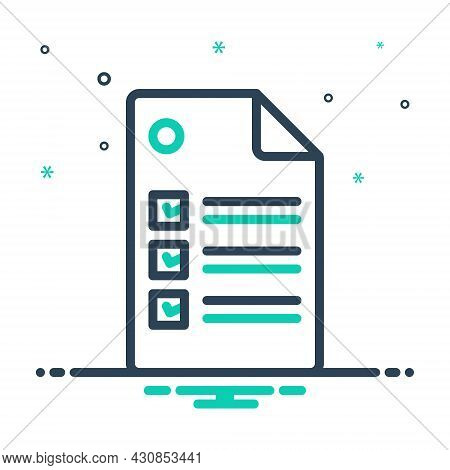 Mix Icon For Definitely Feedback Survey Document Certainly Surely List