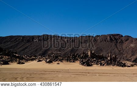 Desert Landscape El Berdj Canyon In Tassili Najjer National Park In Algeria