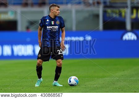 Milano, 21 August 2021. Nicolo Barella Of Fc Internazionale  In Action During The Serie A Match Betw