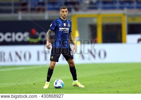Milano, 21 August 2021. Matias Vecino Of Fc Internazionale  In Action During The Serie A Match Betwe