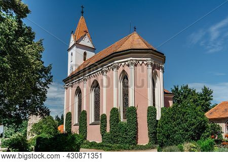 Castle Church Of The Assumption Of Virgin Mary Situated In Complex Of Bitov Castle, Czech Republic.p
