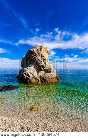 The Beach Of Sansone Is Considered One Of The Most Beautiful Beaches Of Elba Island, Italy