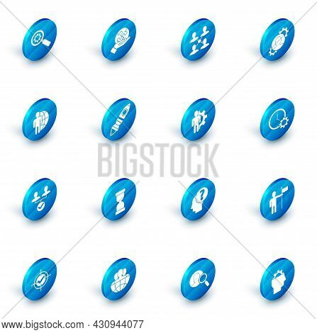 Set Piece Of Puzzle In Hand, Project Team Base, Human With Gear Inside, Globe People, Rocket Ship Fi