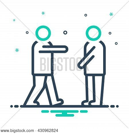 Mix Icon For Him Your Talk Discussion Meet Yourself  Herself Yourselves People Friends