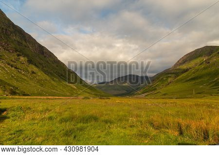 Scotland Driving To Glencoe Valley Viewpoint August