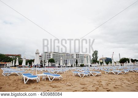 Sunny Beach, Bulgaria - June 17, 2021: Sentido Neptun Beach Hotel. Resort Sunny Beach Bulgaria View 