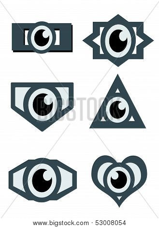 Eye icon character design