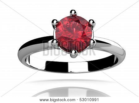 Ruby Ring (high Resolution 3D Image)