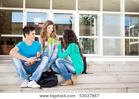 Group Of Students In Campus