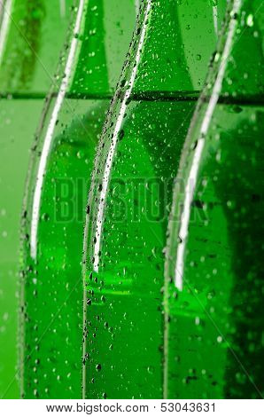 Bottles of mineral water