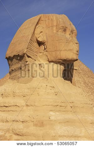 The Sphinx Against Blue Sky, Cairo