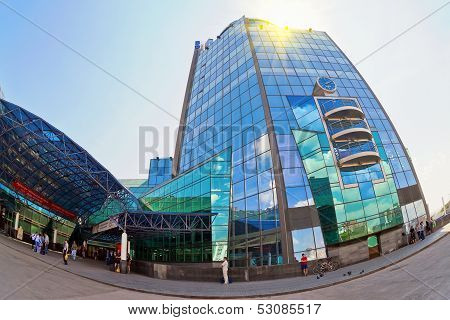 Samara, Russia - June 2: View Of Samara Rail Terminal In June 2, 2012 In Samara, Russia. The Station