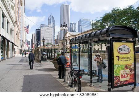 Michigan Avenue In Chigago
