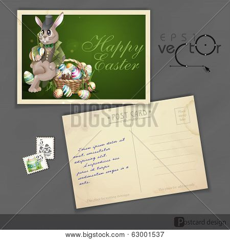The Easter Bunny With A Basket