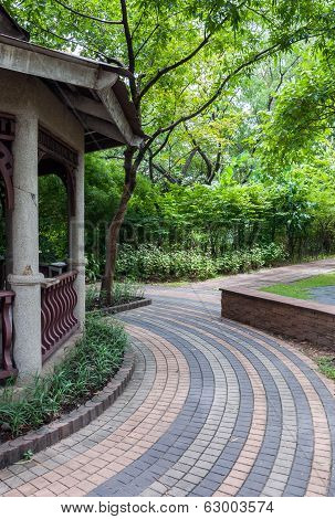 Curve Brick Pathway
